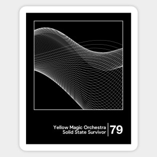 Yellow Magic Orchestra / Minimal Style Graphic Artwork Design Sticker
